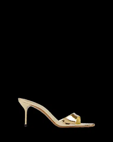 Paris Texas 70mm Lidia Metallic Leather Mules | Thumbnail 2 Paris Texas 70mm Lidia Metallic Leather Mules | Thumbnail 2