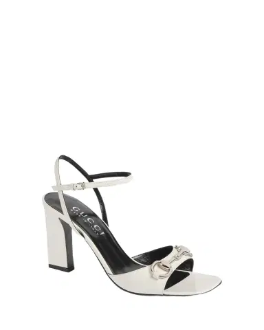 Gucci 85mm Signora Patent Leather Sandals with Horsebit | Thumbnail 1 Gucci 85mm Signora Patent Leather Sandals with Horsebit | Thumbnail 1