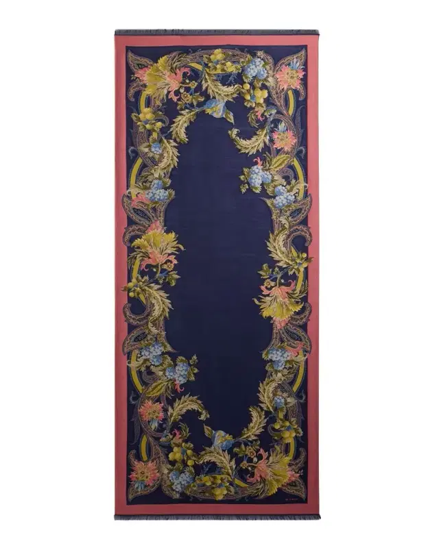 Floral Jacquard Scarf