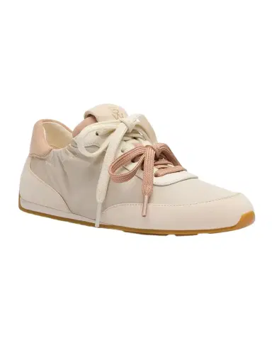 Stuart Weitzman Bond Ruched Nylon and Suede Low-Top Sneakers | Thumbnail 1 Stuart Weitzman Bond Ruched Nylon and Suede Low-Top Sneakers | Thumbnail 1