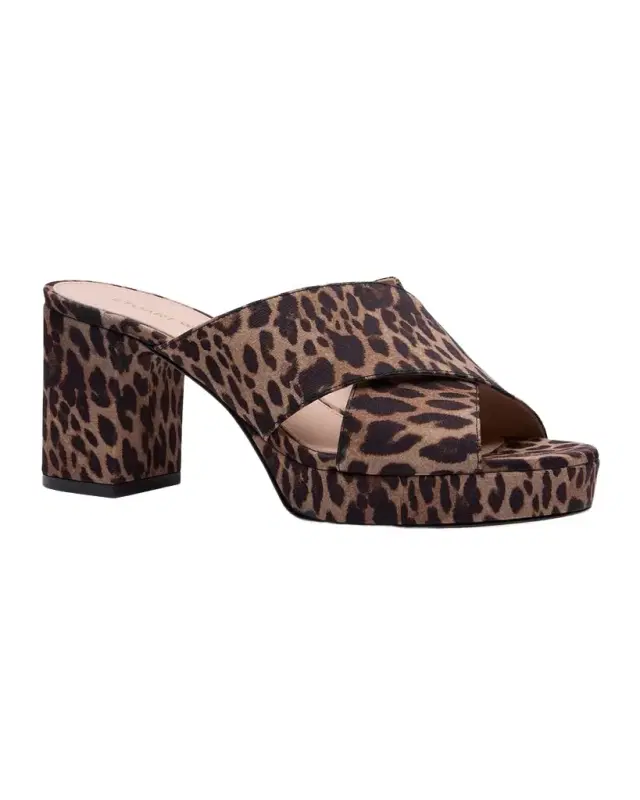 Dayna 80mm Leopard-Print Platform Slide Sandals