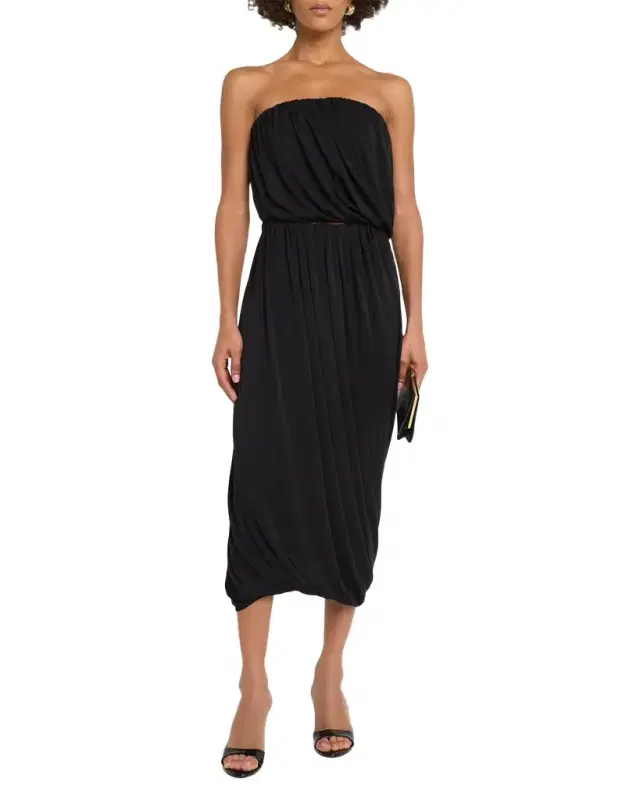 Cinq a Sept Calden Draped Midi Skirt