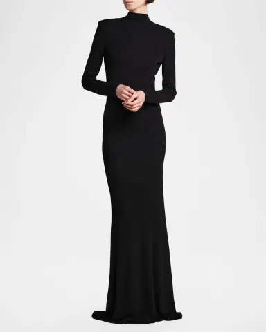 Tom Ford Crepe Jersey Cut-Out Back Gown | Thumbnail 3