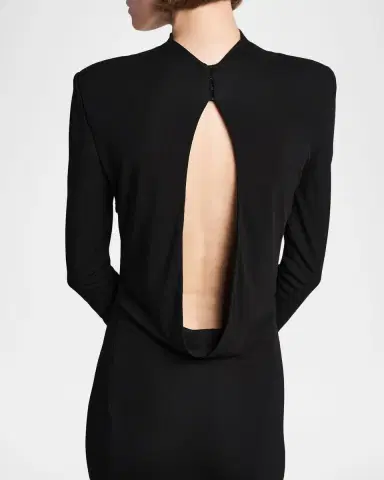 Tom Ford Crepe Jersey Cut-Out Back Gown | Thumbnail 4
