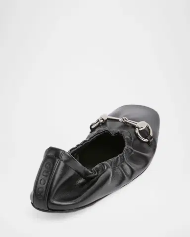 Gucci Prima Leather Ballerina Flats | Thumbnail 2 Gucci Prima Leather Ballerina Flats | Thumbnail 2