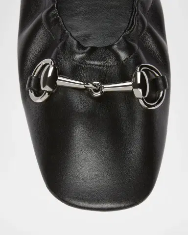 Gucci Prima Leather Ballerina Flats | Thumbnail 3 Gucci Prima Leather Ballerina Flats | Thumbnail 3