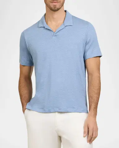 Onia Men's Shaun Stretch Linen Polo | Thumbnail 2 Onia Men's Shaun Stretch Linen Polo | Thumbnail 2