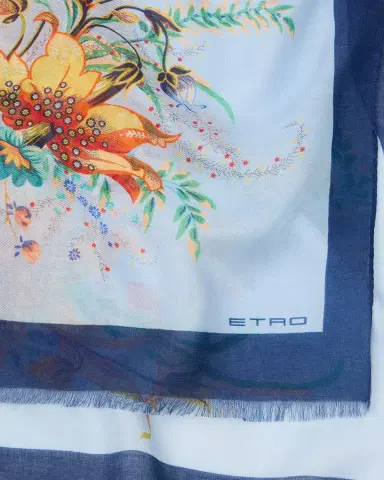 Etro Floral Modal-Cashmere Scarf | Thumbnail 2
