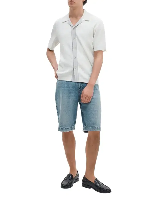 rag & bone Men 's Harvey Knit Camp Shirt