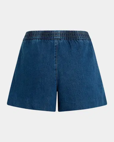 Favorite Daughter The Malibu Pull-On Cotton Denim Shorts | Thumbnail 4 Favorite Daughter The Malibu Pull-On Cotton Denim Shorts | Thumbnail 4