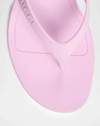 Gucci 35mm Vittoria Rubber Thong Sandals | Thumbnail 3