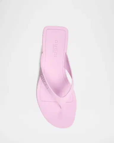 Gucci 35mm Vittoria Rubber Thong Sandals | Thumbnail 4