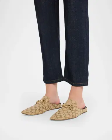 Gucci Ragazzo GG Canvas Loafer Mules | Thumbnail 2 Gucci Ragazzo GG Canvas Loafer Mules | Thumbnail 2