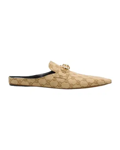 Gucci Ragazzo GG Canvas Loafer Mules | Thumbnail 1 Gucci Ragazzo GG Canvas Loafer Mules | Thumbnail 1