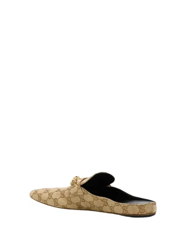 Gucci Ragazzo GG Canvas Loafer Mules