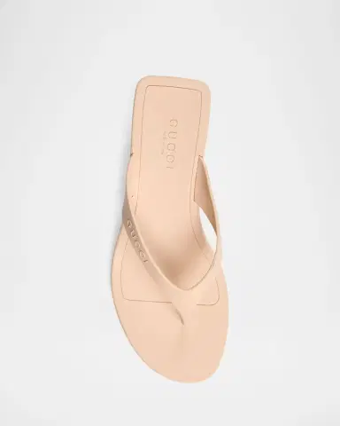 Gucci 35mm Vittoria Rubber Thong Sandals | Thumbnail 4