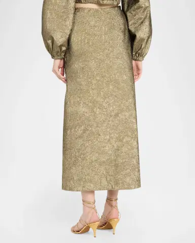 Ulla Johnson Ellis Taffeta Midi Skirt | Thumbnail 2 Ulla Johnson Ellis Taffeta Midi Skirt | Thumbnail 2