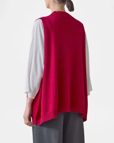 Eskandar Cashmere A-Line Sleeveless Deep V-Neck Sweater | Thumbnail 2 Eskandar Cashmere A-Line Sleeveless Deep V-Neck Sweater | Thumbnail 2