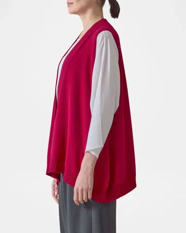 Eskandar Cashmere A-Line Sleeveless Deep V-Neck Sweater | Thumbnail 5 Eskandar Cashmere A-Line Sleeveless Deep V-Neck Sweater | Thumbnail 5