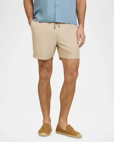 Onia Men's Air Linen Pull-On Shorts | Thumbnail 2