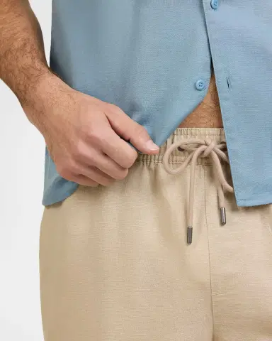 Onia Men's Air Linen Pull-On Shorts | Thumbnail 4