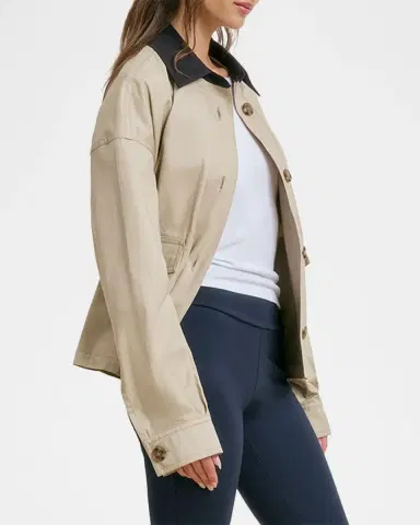 Favorite Daughter The Carla Cotton Twill Jacket | Thumbnail 3