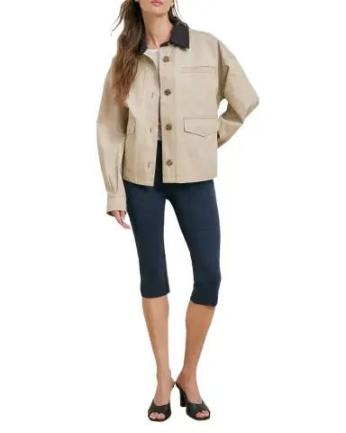 Favorite Daughter The Carla Cotton Twill Jacket | Thumbnail 1
