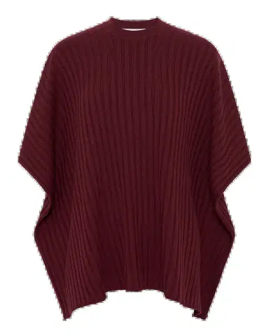 Gabriela Hearst Baron Wool-Cashmere Knit Cropped Poncho | Thumbnail 2 Gabriela Hearst Baron Wool-Cashmere Knit Cropped Poncho | Thumbnail 2
