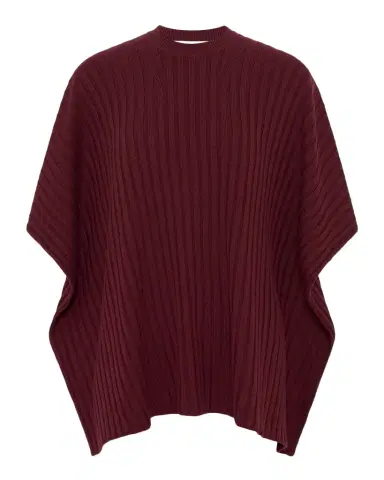 Gabriela Hearst Baron Wool-Cashmere Knit Cropped Poncho | Thumbnail 1 Gabriela Hearst Baron Wool-Cashmere Knit Cropped Poncho | Thumbnail 1