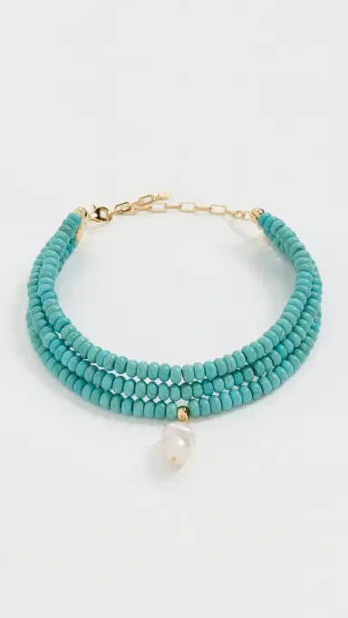 Ettika Marina Layers Turquoise Necklace Turquoise One Size | Thumbnail 2 Ettika Marina Layers Turquoise Necklace Turquoise One Size | Thumbnail 2