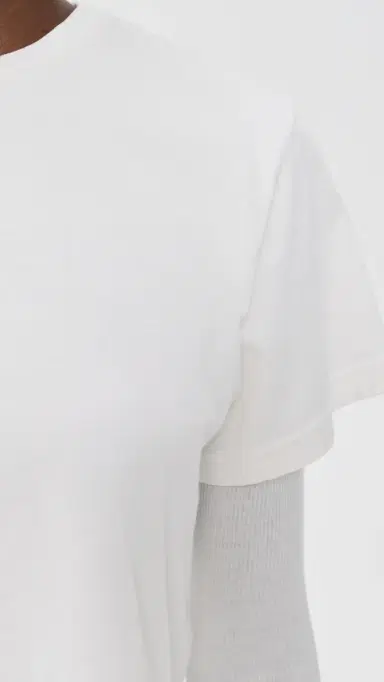 AGOLDE Romily Tee White Ash L | Thumbnail 6