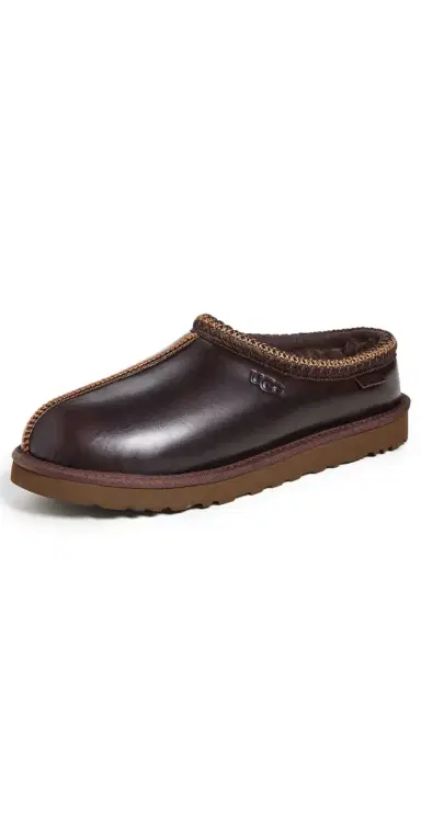 UGG Tasman Regen Leather Slippers Ironwood | Thumbnail 1
