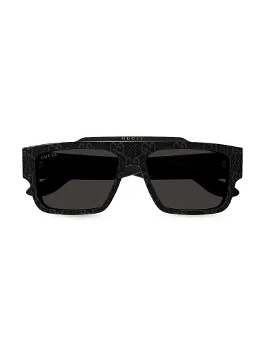 Gucci Men's Faceted Specs GG1460S 56MM Rectangular Sunglasses | Thumbnail 2 Gucci Men's Faceted Specs GG1460S 56MM Rectangular Sunglasses | Thumbnail 2
