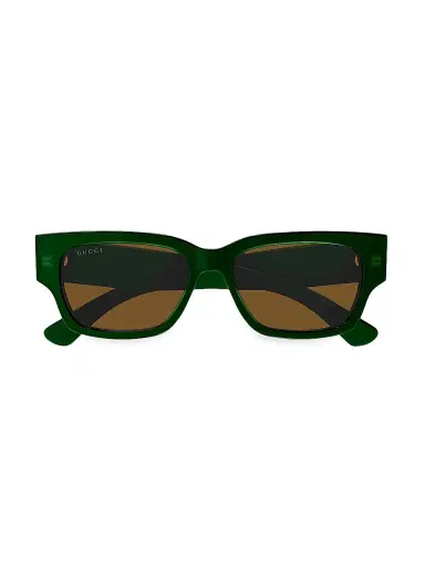 Gucci Men's Lacquered 54MM Squared Sunglasses | Thumbnail 3 Gucci Men's Lacquered 54MM Squared Sunglasses | Thumbnail 3