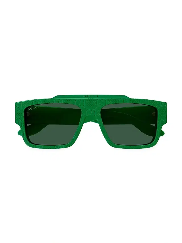 Gucci Men's Faceted Specs GG1460S 56MM Rectangular Sunglasses