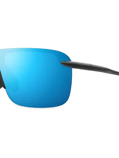 Maui Jim Men's Ekolu Palulu 99MM Shield Sunglasses - Black Blue | Thumbnail 3