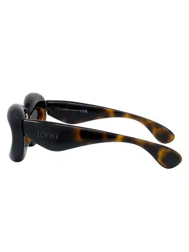 Loewe Men's 55MM Inflated Cat-Eye Sunglasses - Dark Havana Smoke | Thumbnail 3