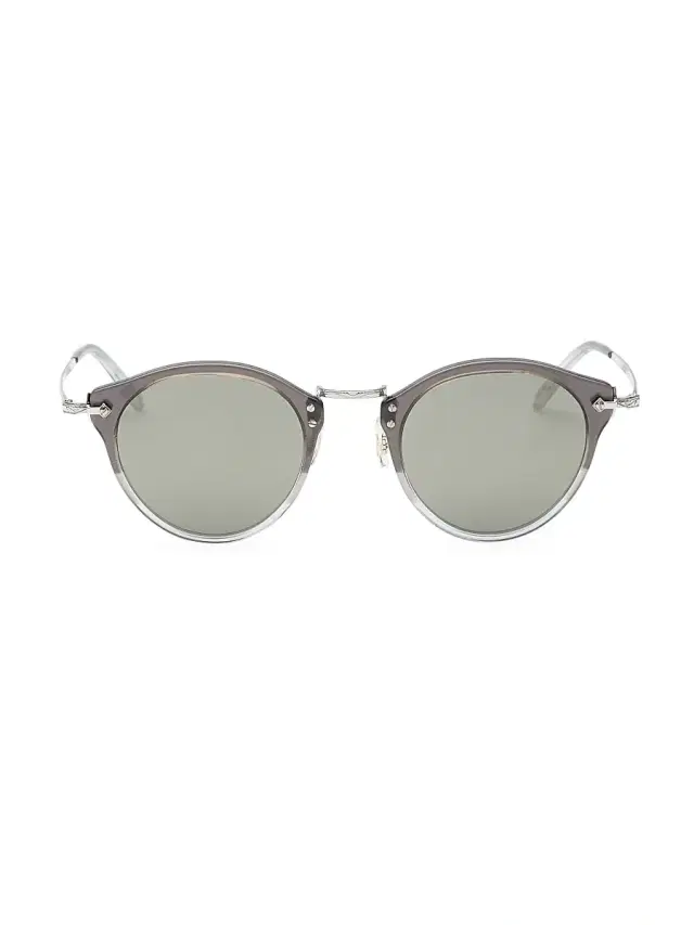 Oliver Peoples Men's 49MM Round Sunglasses