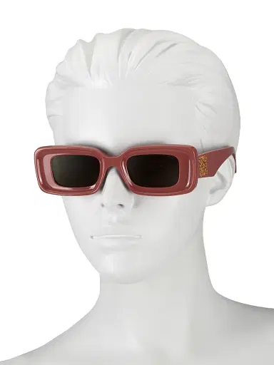 Loewe Men's Anagram 46MM Geometric Sunglasses - Pink Brown | Thumbnail 3 Loewe Men's Anagram 46MM Geometric Sunglasses - Pink Brown | Thumbnail 3