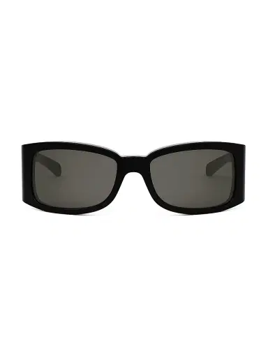 Celine Men's Bold 62MM Mask Sunglasses - Shiny Black Smoke | Thumbnail 2