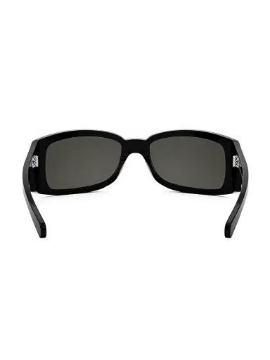 Celine Men's Bold 62MM Mask Sunglasses - Shiny Black Smoke | Thumbnail 6