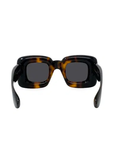 Loewe Men's Square 55MM Acetate Sunglasses - Dark Havana Smoke | Thumbnail 5