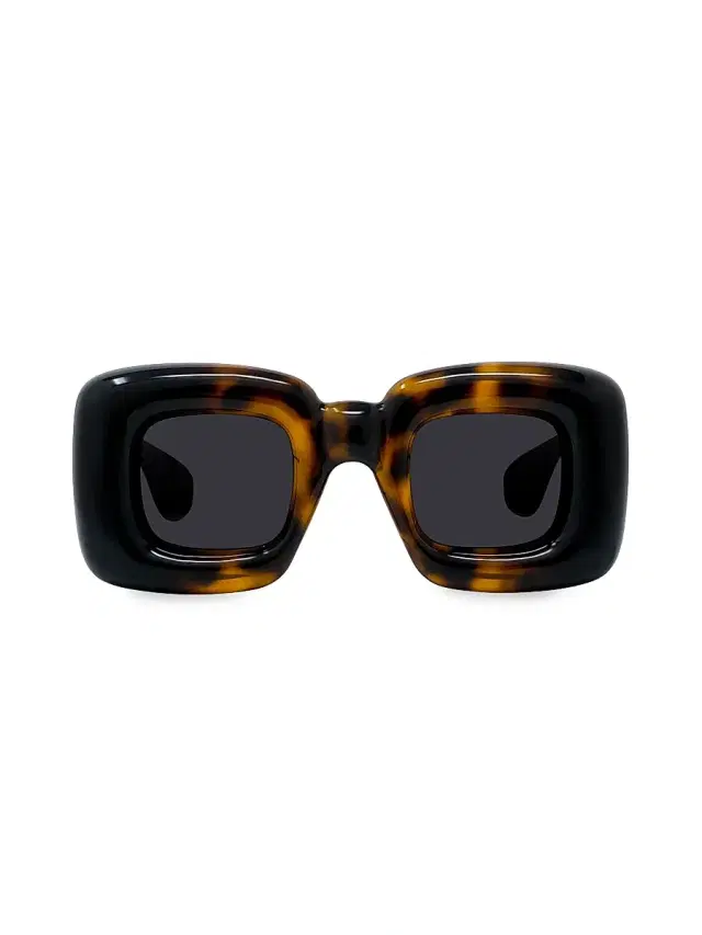 Men's Square 55MM Acetate Sunglasses - Dark Havana Smoke