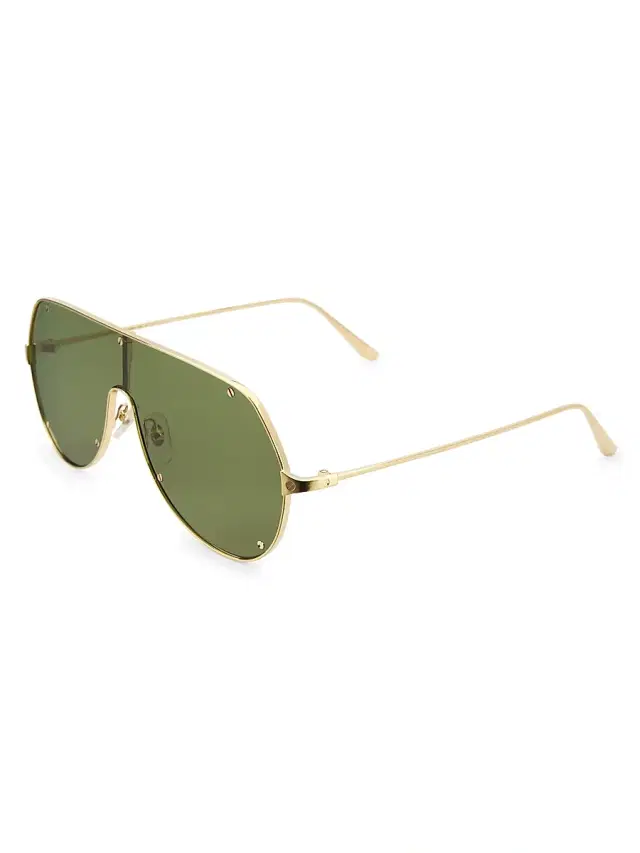 Cartier Men's Santos De Ct0324s-001 99MM Sunglasses