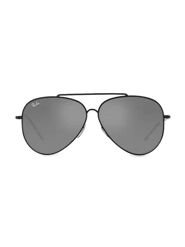 Ray-Ban Men's RBR0101S 59MM Reverse Aviator Sunglasses