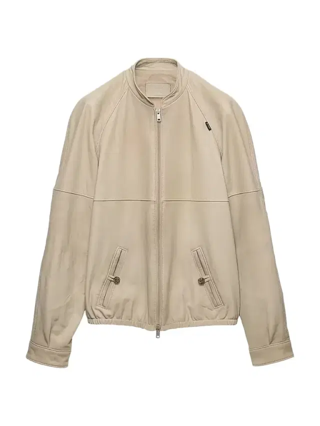 Prada Men's Nappa Leather Jacket - Beige Khaki