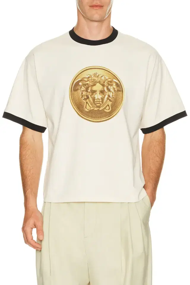 VERSACE Tee Shirt Medusa Embroidery