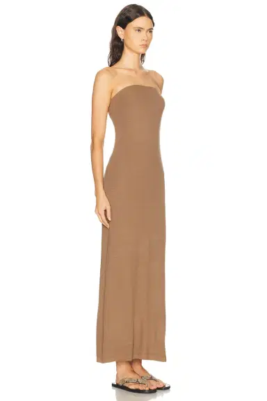ENZA COSTA Silk Rib Strapless Fluid Dress | Thumbnail 2