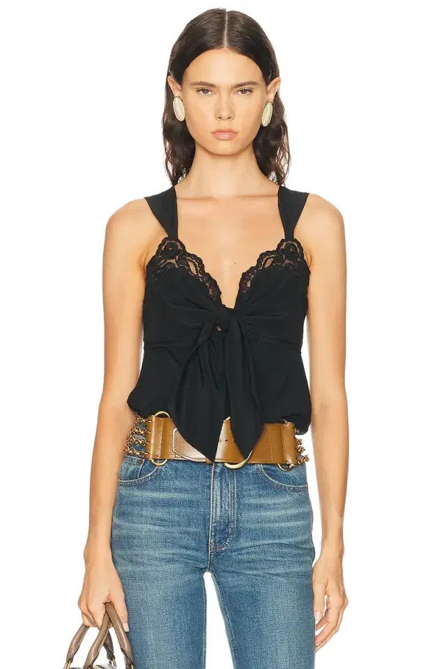 Chloe Tie Front Tank Top
