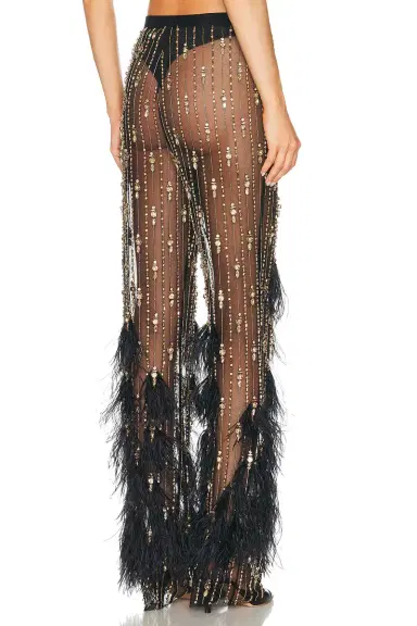Lapointe Deco Stripe Embroidery Flare Pant | Thumbnail 5 Lapointe Deco Stripe Embroidery Flare Pant | Thumbnail 5